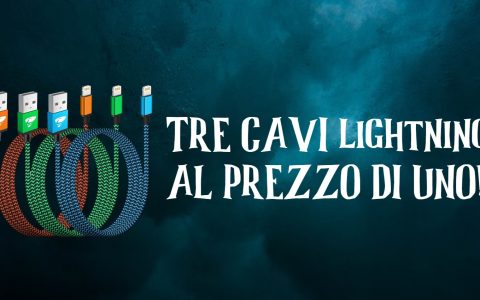 Kit con 3 cavi Lightning MFi da 2 metri a poco più di 8 euro: meglio di così non si può