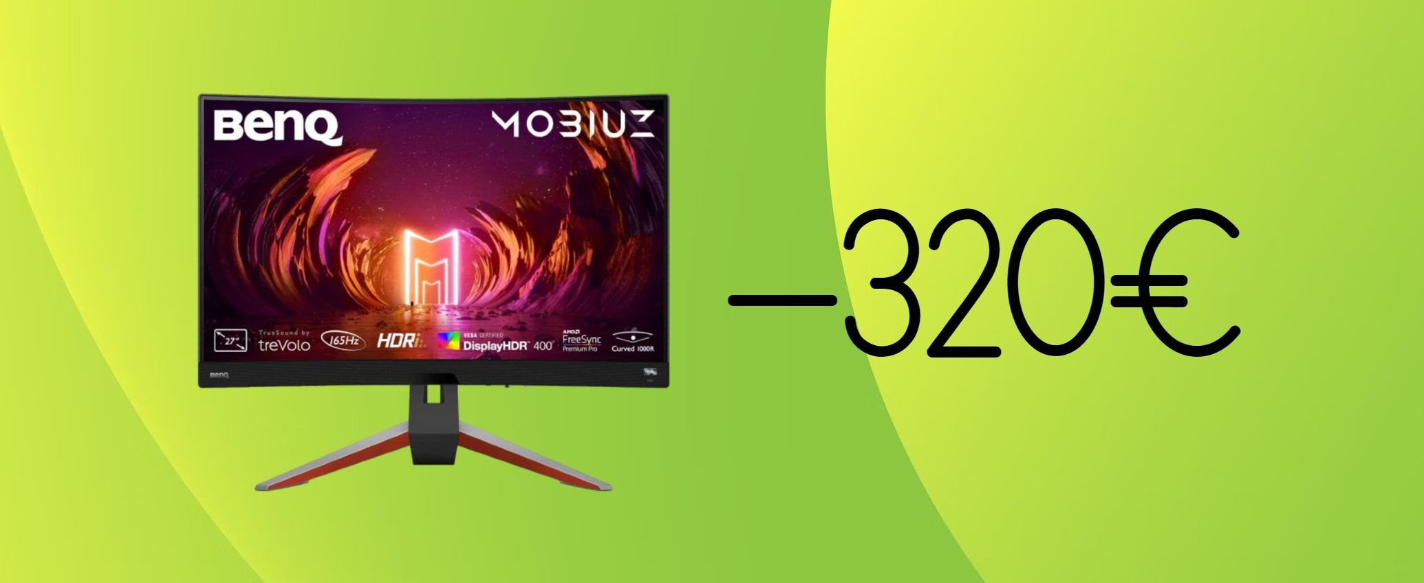 Monitor Benq Mobiuz 2K da 27 pollici SCONTATO di 320€: SPETTACOLO PURO, il tuo Mac Mini ti ringrazierà