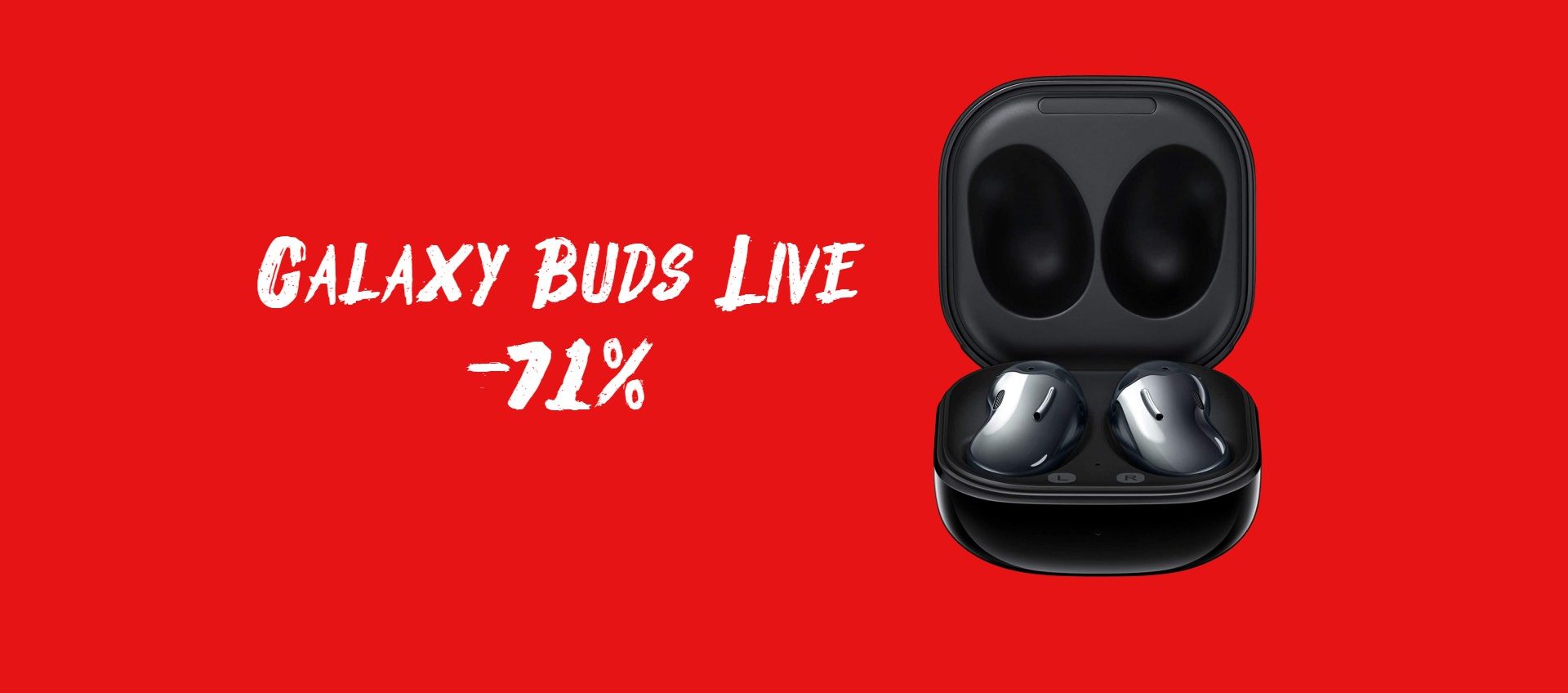 Samsung Galaxy Buds Live: da MediaWorld SCONTO PAZZESCO del 71%