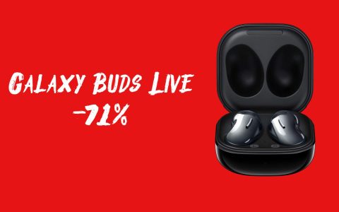 Samsung Galaxy Buds Live: da MediaWorld SCONTO PAZZESCO del 71%