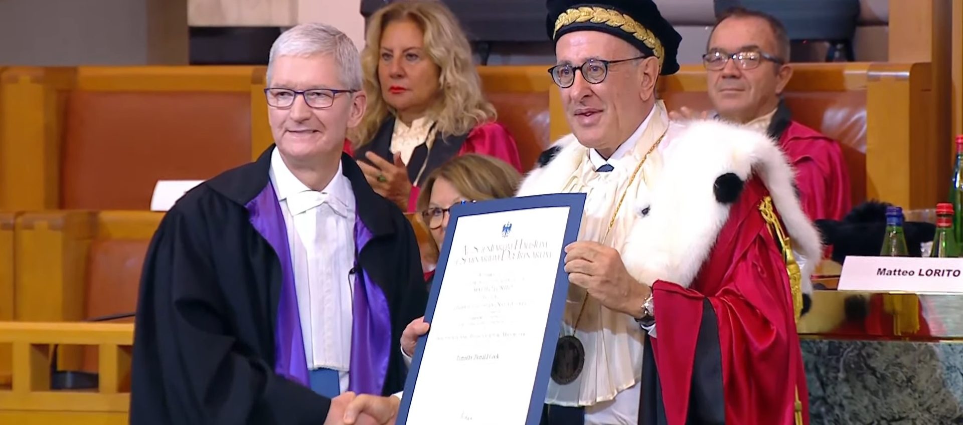 Tim Cook: laurea honoris causa alla Federico II di Napoli