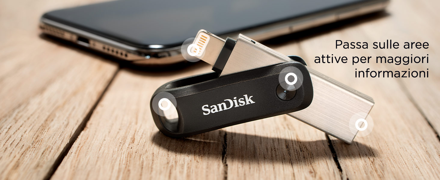 SanDisk iXpand: espandi la memoria iPhone e iPad a 56€