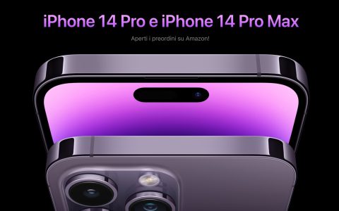 iPhone 14 Pro e iPhone 14 Pro Max: al via i PREORDINI su AMAZON