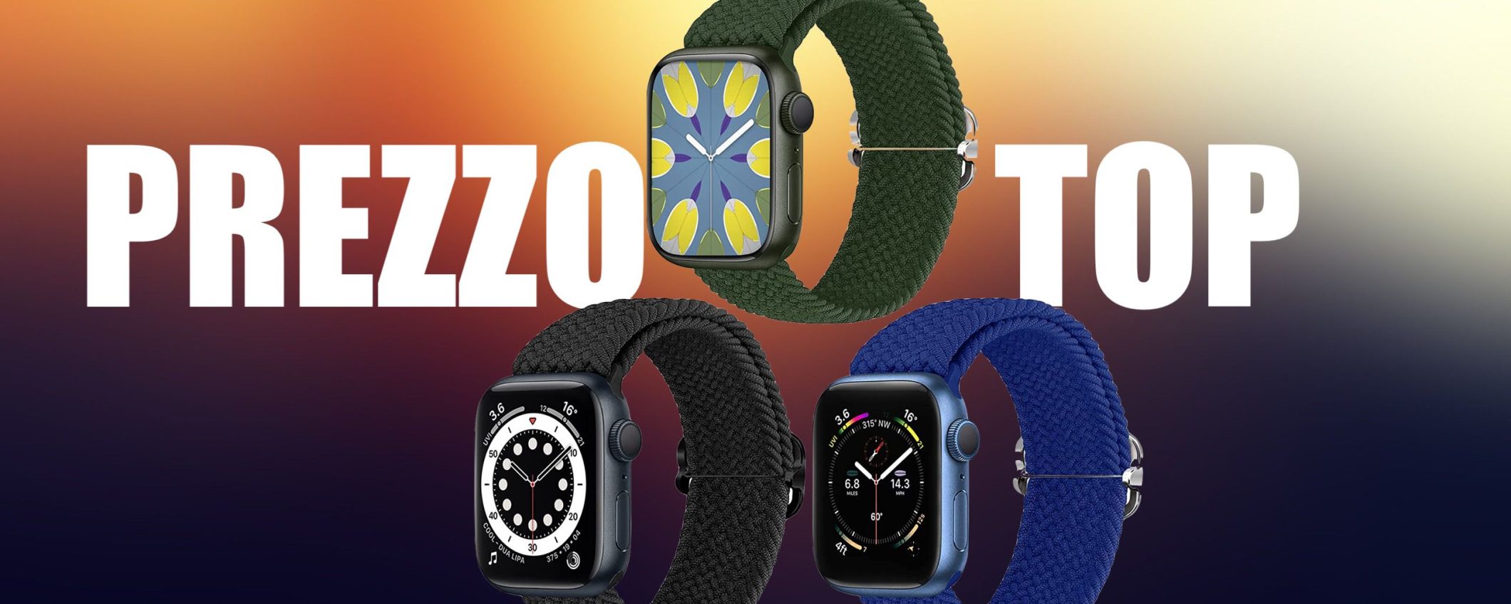 Kit 3 Cinturini Apple Watch Nylon: 4€ l'uno spedizioni incluse