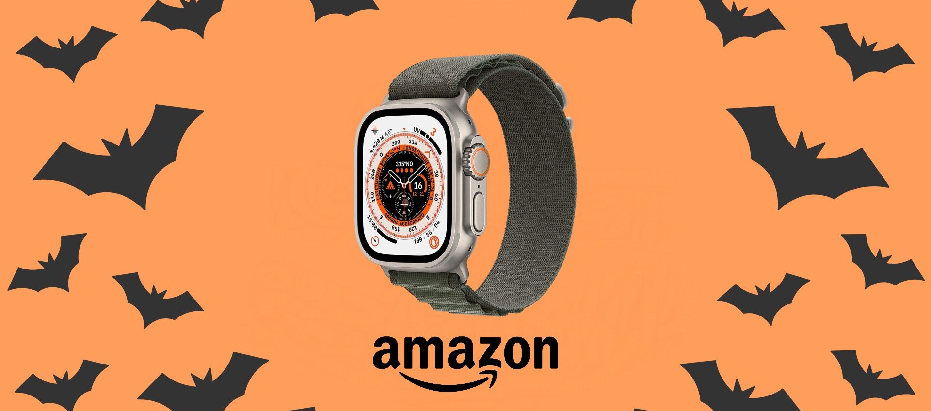 Festeggia Halloween con Apple Watch Ultra in OFFERTA e in DISPONIBILITÀ IMMEDIATA