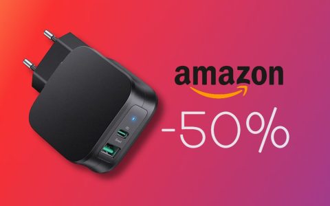 Caricabatterie con USB-C da 30W: PREZZO IRRISORIO con lo SCONTO del 50%