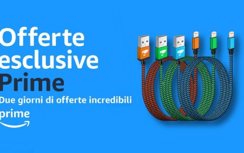 Offerte Esclusive Prime: 3 cavi Lightning da 2 metri a poco più di 8 euro con lo SCONTO del 48%