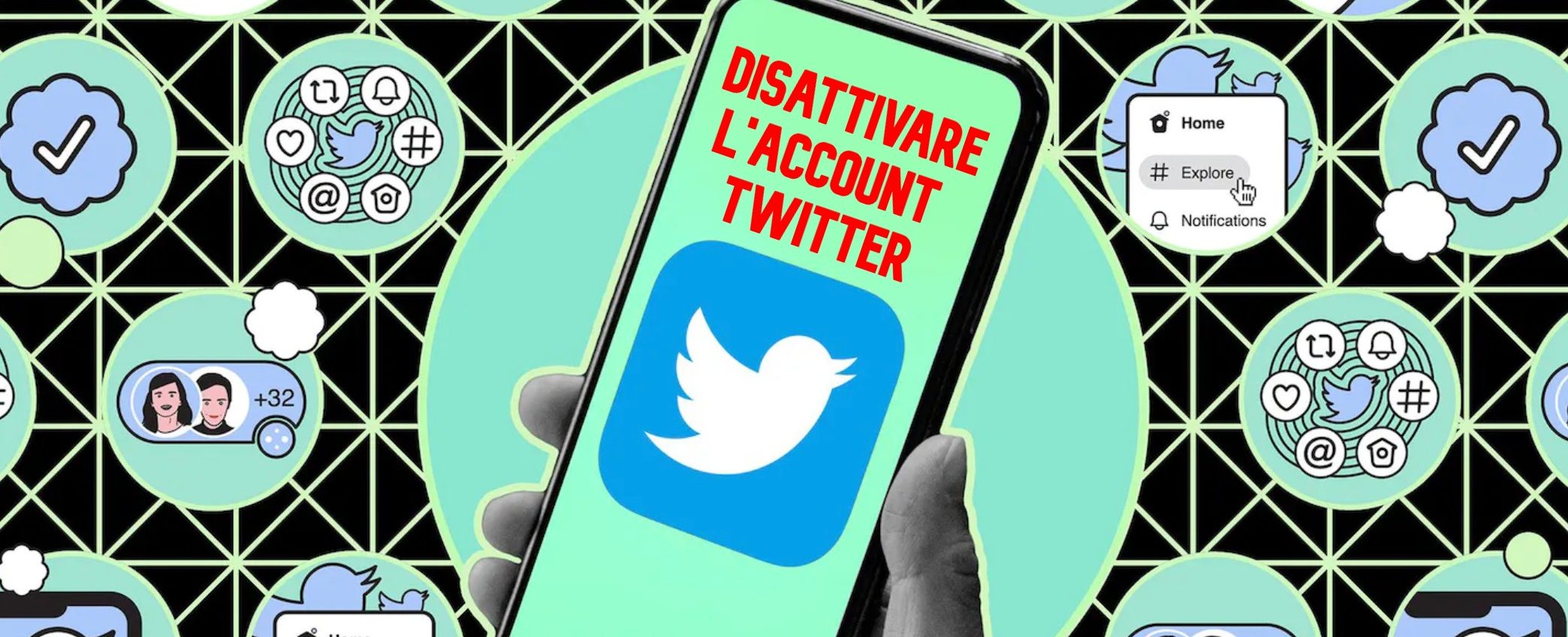 Come disattivare l'account Twitter da browser e da iPhone