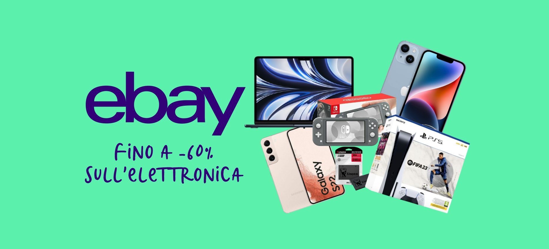 Sconti pazzi su eBay, fino al 60% in meno su smartphone, PC, TV e altro: le migliori OFFERTE