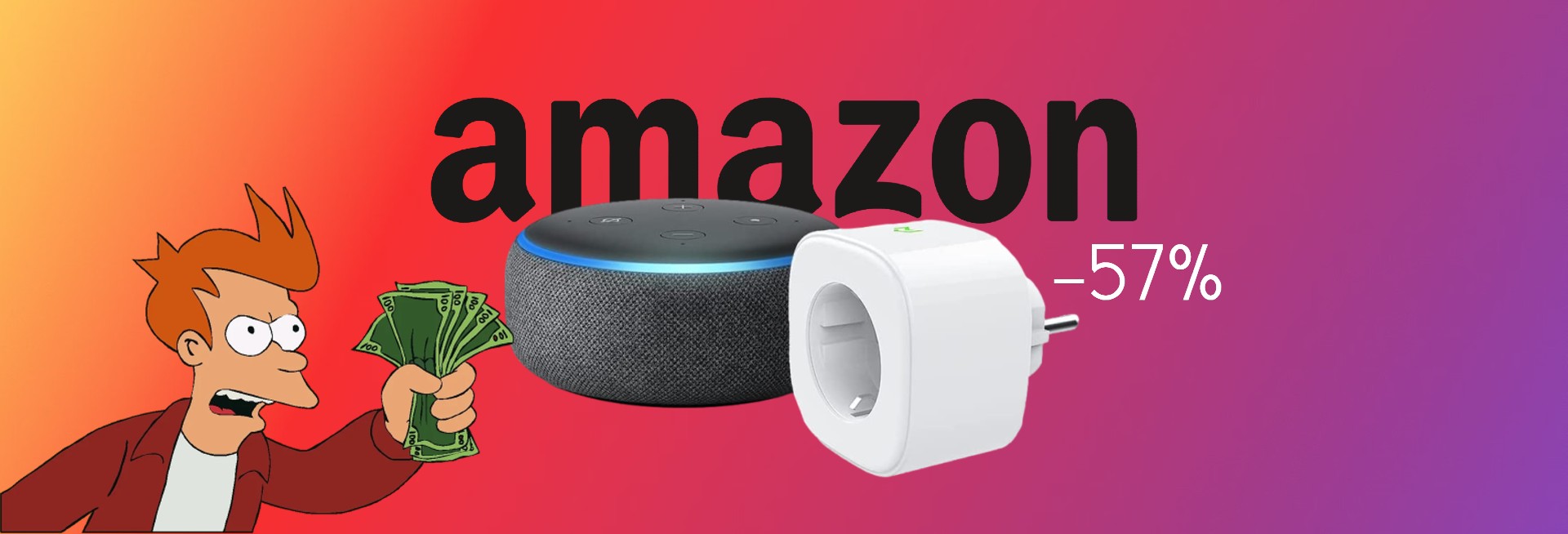 Su Amazon c'è una BOMBA: SCONTO del 57% sul bundle con Echo Dot 3a Gen e presa smart Meross