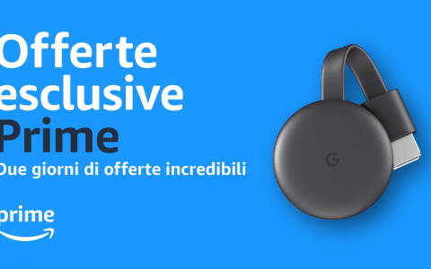 Offerte esclusive Prime: sconto IMPRESSIONANTE del 49% sul Google Chromecast