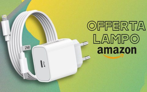 Cavo Lightning e caricabatterie USB-C MFi in OFFERTA LAMPO a 11 euro!