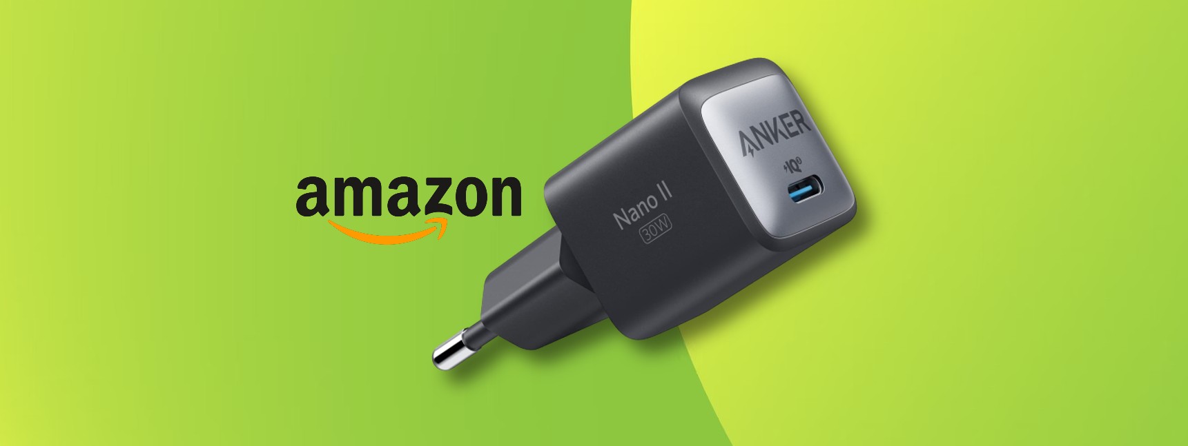 Anker Caricabatterie USB-C 30W: combo Sconto+Coupon a 21€