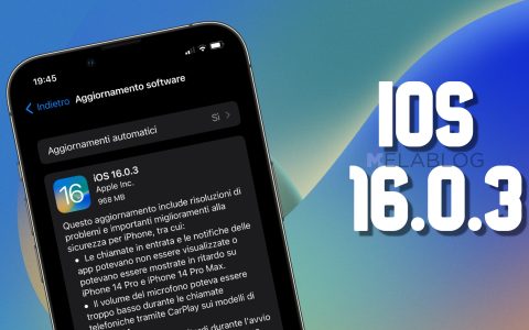 Apple rilascia iOS 16.0.3 e risolve alcuni problemi di iPhone 14 e iPhone 14 Pro