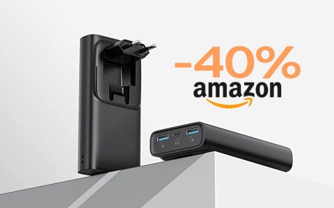 PowerBank con USB-C e spina pieghevole: Sconto + Coupon