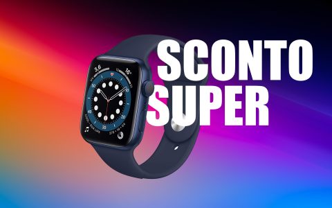 Apple Watch Series 6 GPS: sconto immediato 90€ su Amazon