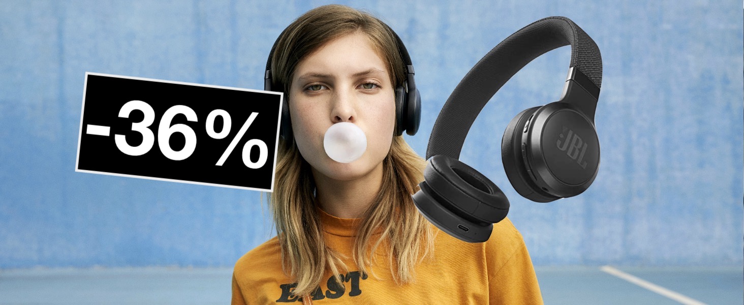 Cuffie JBL 460NC: ottime over ear a un ottimo prezzo (sconto 36%)