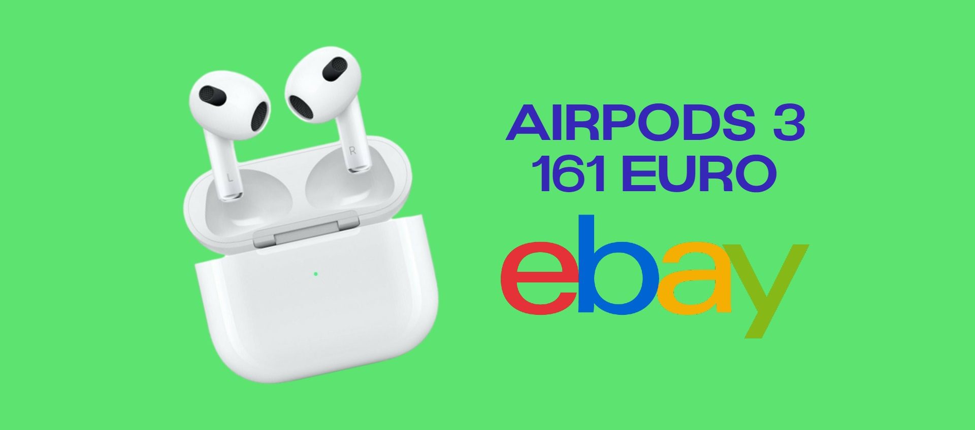 AirPods 3 al minimo storico grazie alla SUPER PROMO di eBay