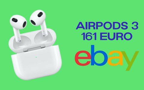 AirPods 3 al minimo storico grazie alla SUPER PROMO di eBay