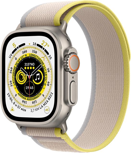 Apple Watch Ultra - Trail Loop Giallo-Beige