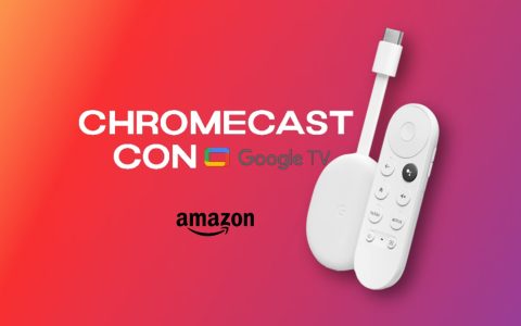 Streaming senza limiti con il Chromecast con Google TV 4K (-24%)