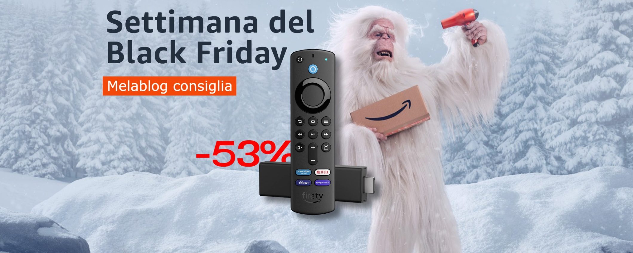 Black Friday 2022: a picco il prezzo del Fire TV Stick 4K con lo SCONTO DEL 53%