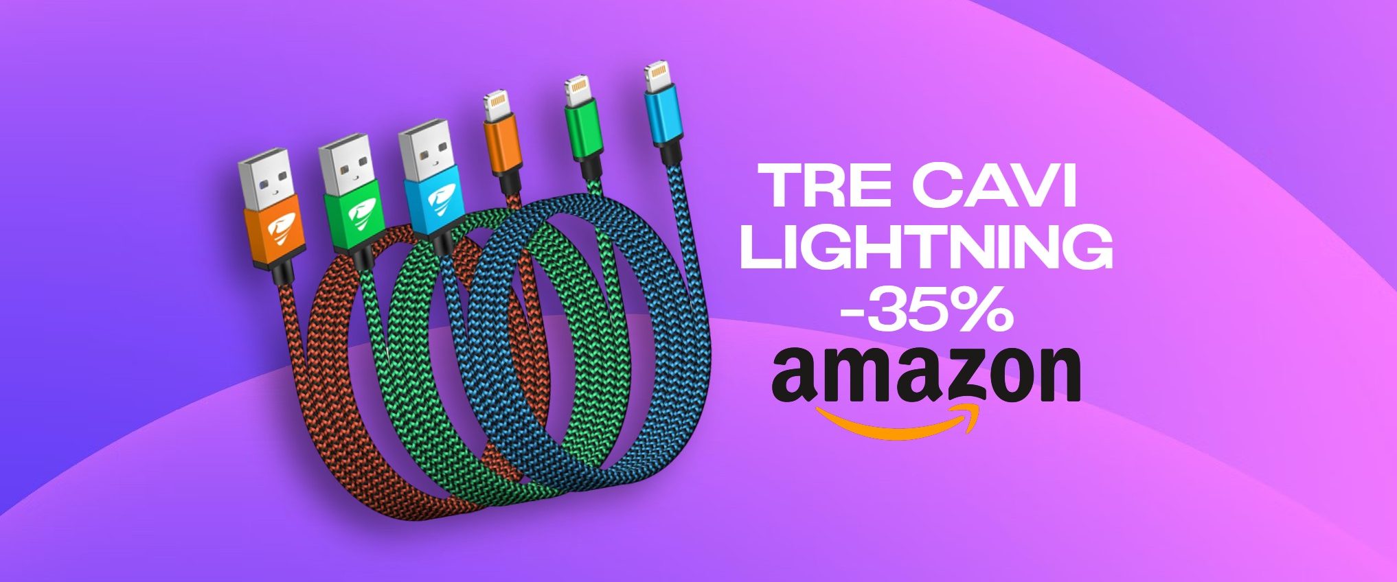 Mai senza cavo Lightning: 3 MFi al PREZZO di 1 (solo 9€ spedito)