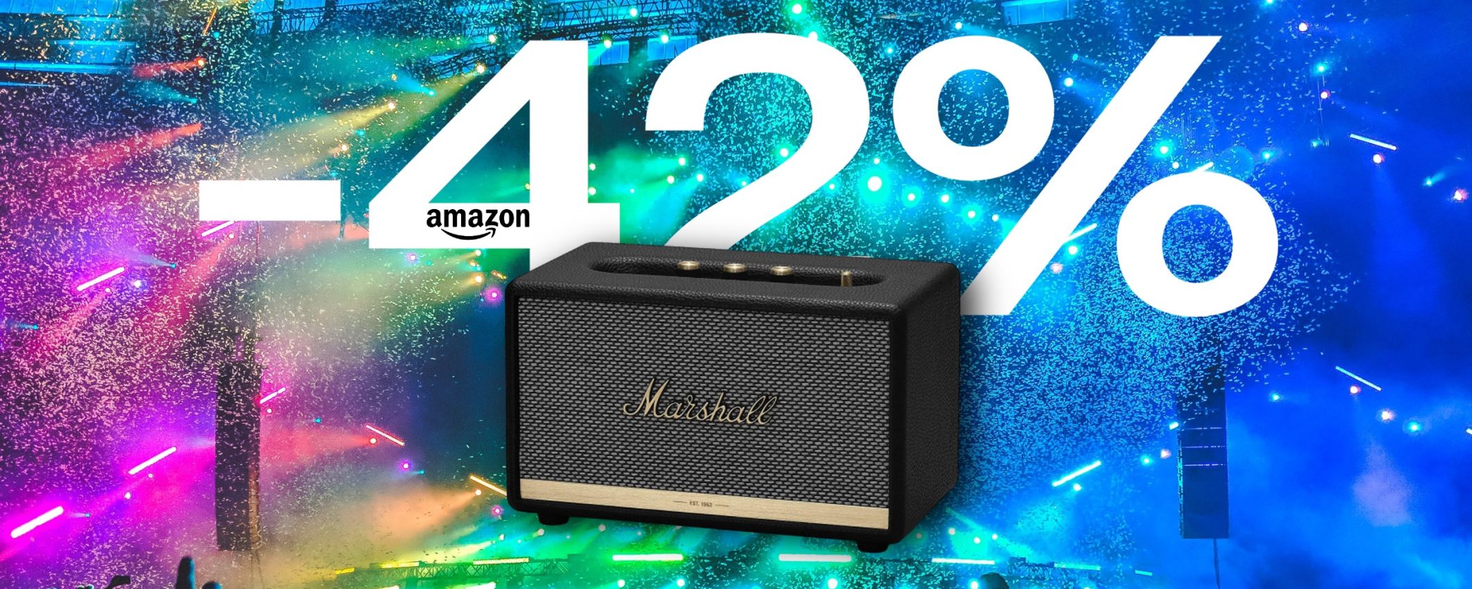 Marshall Acton II: SCONTO PAZZESCO del 42% sull'altoparlante Bluetooth