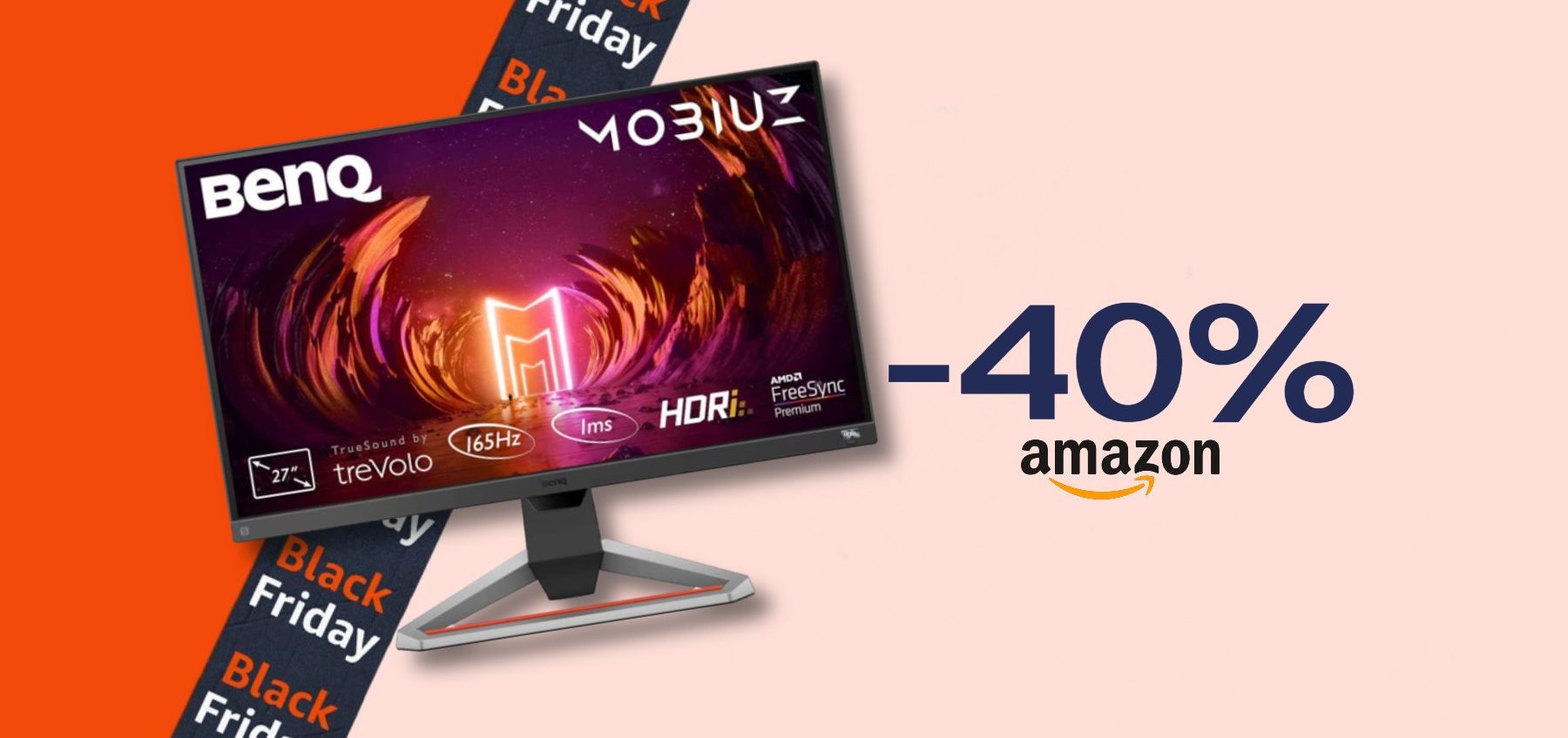 Con il Black Friday CROLLA il prezzo del monitor Mobiuz da 27