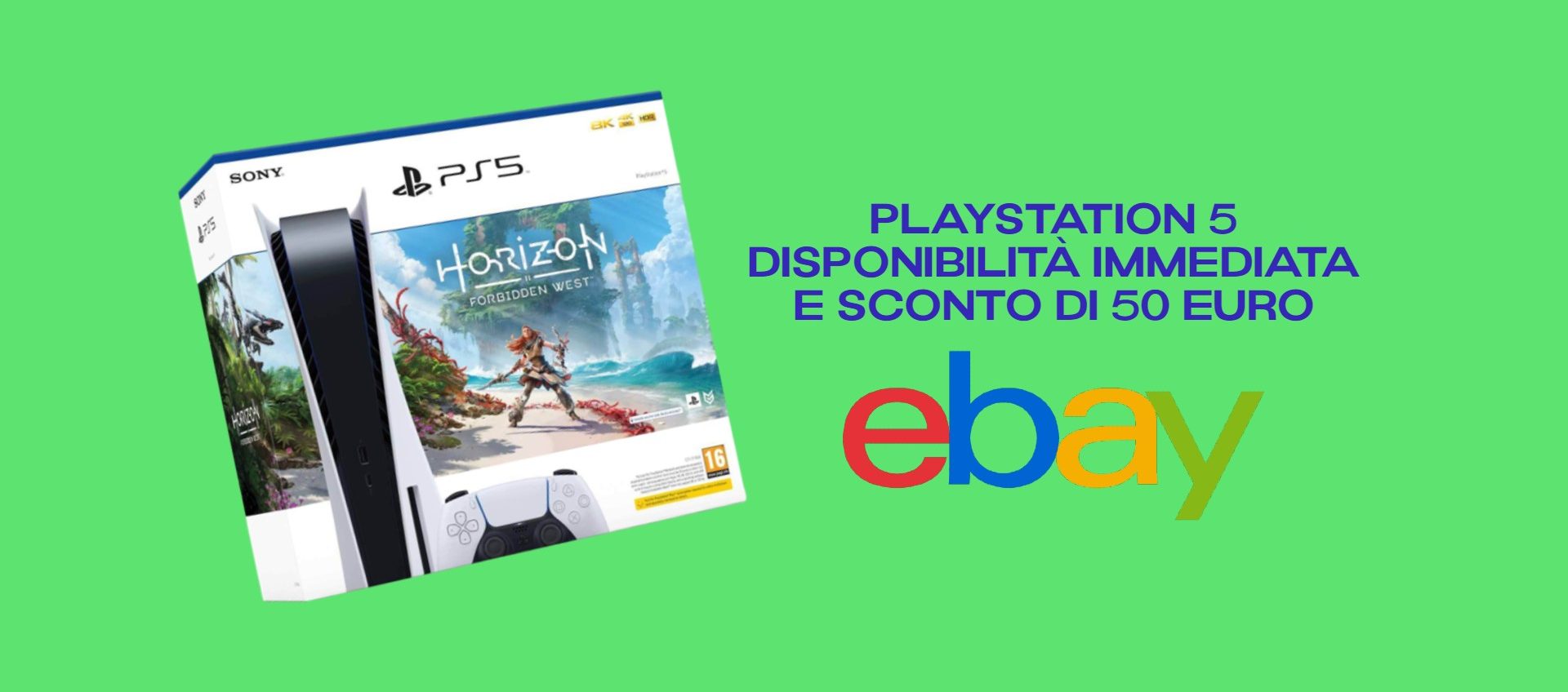 PlayStation 5 ora DISPONIBILE su eBay con SCONTO di 50 euro!