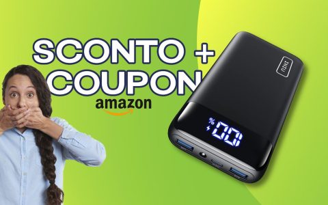 Power Bank 20.000mAh: con Sconto+Coupon costa ANCORA MENO