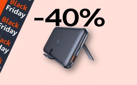 Black Friday 2022: SCONTO PAZZO del 40% sul Power Bank da 10000mAh wireless