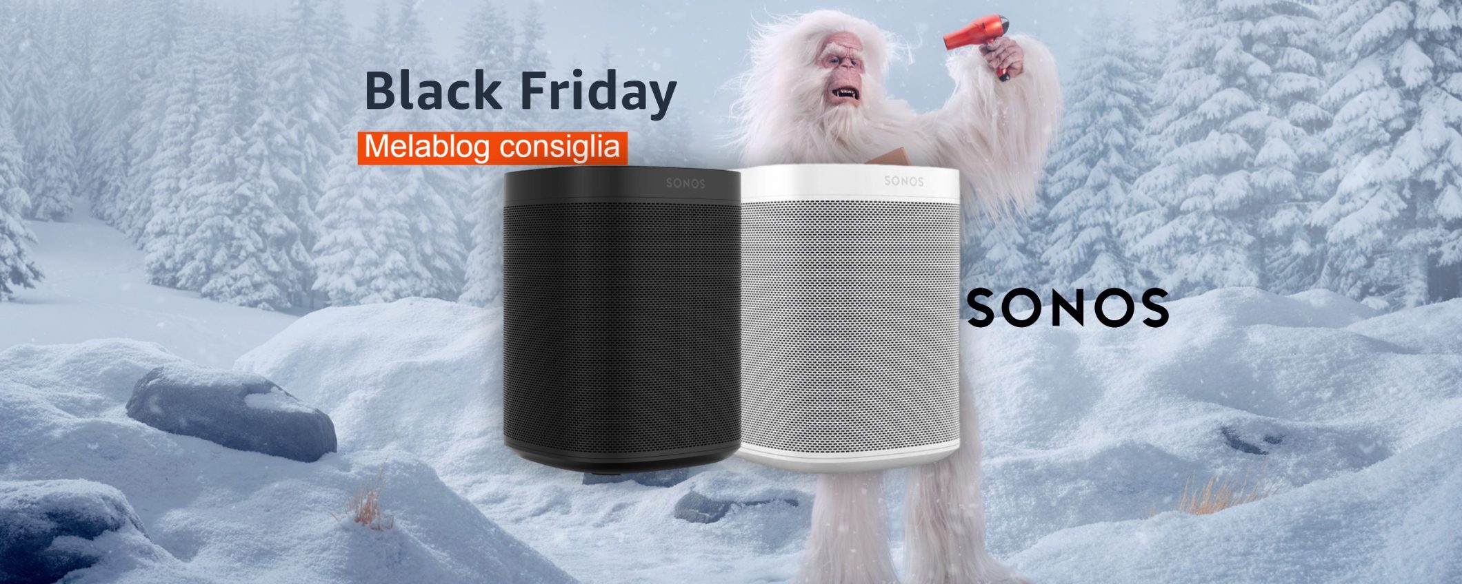 Sonos One: con la promo Black Friday, lo SCONTO IMMEDIATO è di 50€