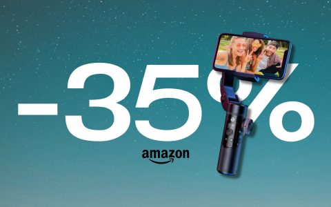 Stabilizzatore Gimbal SCONTATO del 35% su Amazon: da prendere al volo!