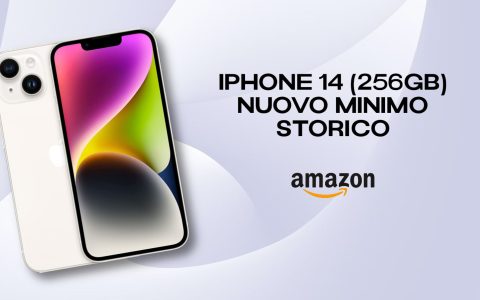 iPhone 14 da 256GB al MINIMO STORICO su Amazon: approfittane subito!