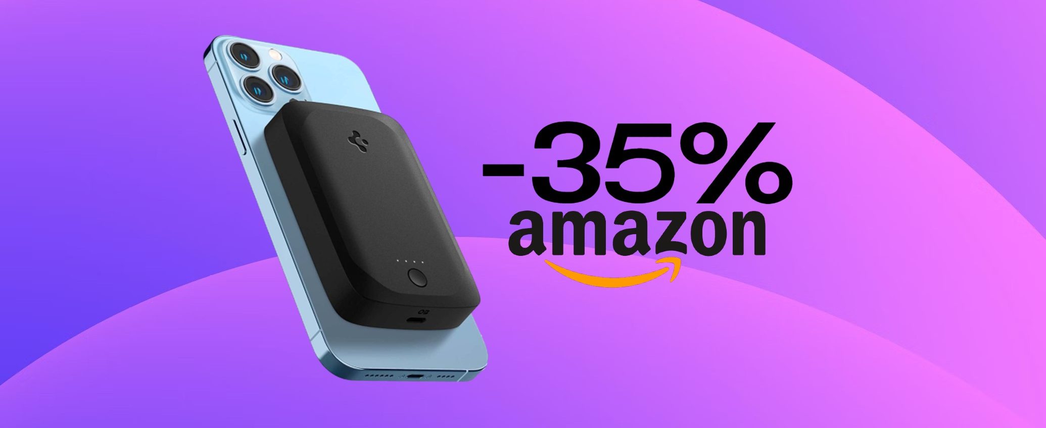 Powerbank MagSafe in OFFERTA Amazon: risparmia subito il 35%