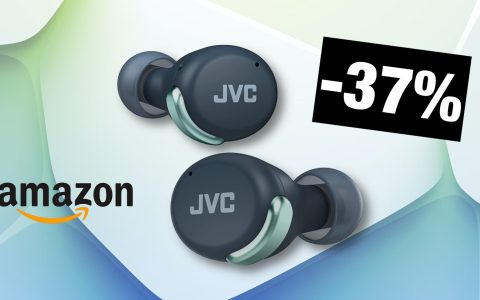 Auricolari wireless JVC: BOMBA Amazon del giorno con lo SCONTO 37%