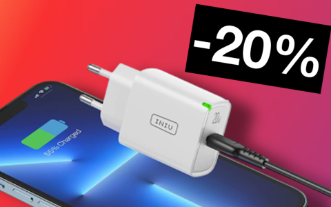 Caricabatterie USB-C 20W REGALATO sconto 29%