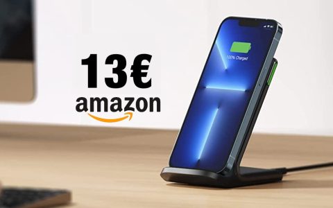 Caricabatterie wireless 15W: solo 13€ con SCONTO e COUPON