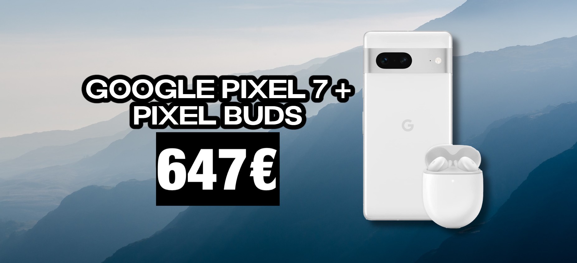 Google Pixel 7 e auricolari Pixel Buds: sconto di oltre 100€ per il bundle