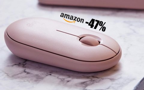 Logitech Pebble Mouse (Rosa): SCONTO WOW del 47% su Amazon