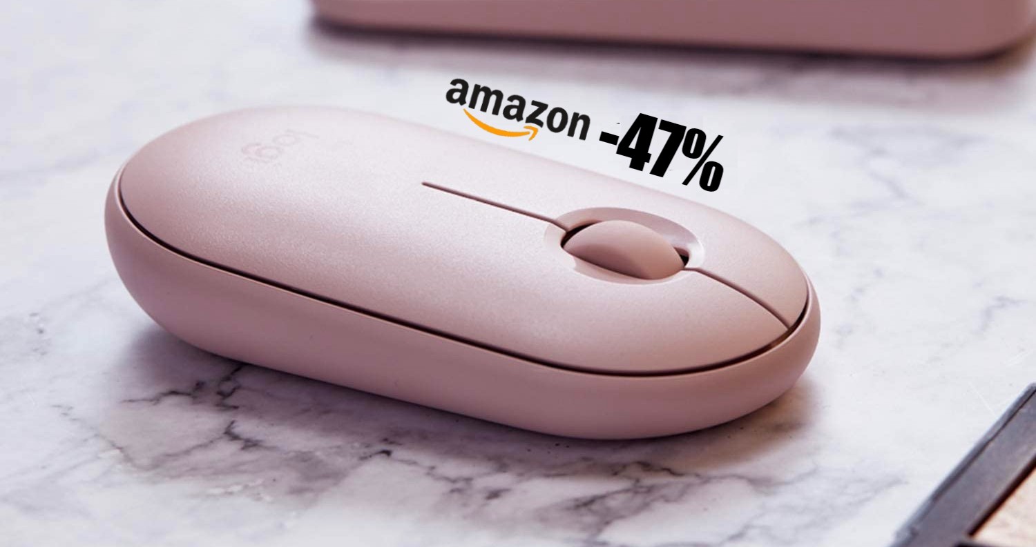 Logitech Pebble Mouse (Rosa): SCONTO WOW del 47% su Amazon