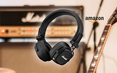 Marshall Major IV: cuffie Bluetooth pazzesche e sono in OFFERTA su Amazon (-27%)