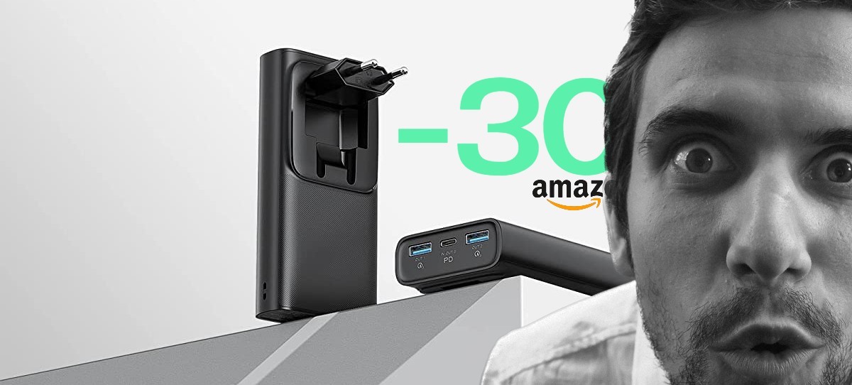 PowerBank con USB-C e spina retrattile: SCONTO+COUPON