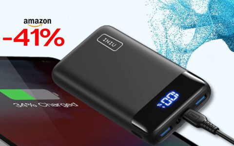 Non sai cosa regalare a Natale? Questo Power Bank da 20.000mAh è scontato del 41%