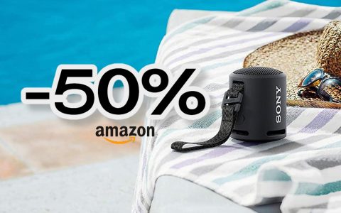 Lo speaker Bluetooth di Sony è impermeabile e SCONTATO del 50% su Amazon