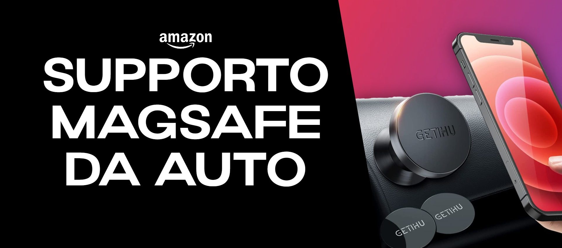 Supporto MagSafe da auto per iPhone in OFFERTA su Amazon