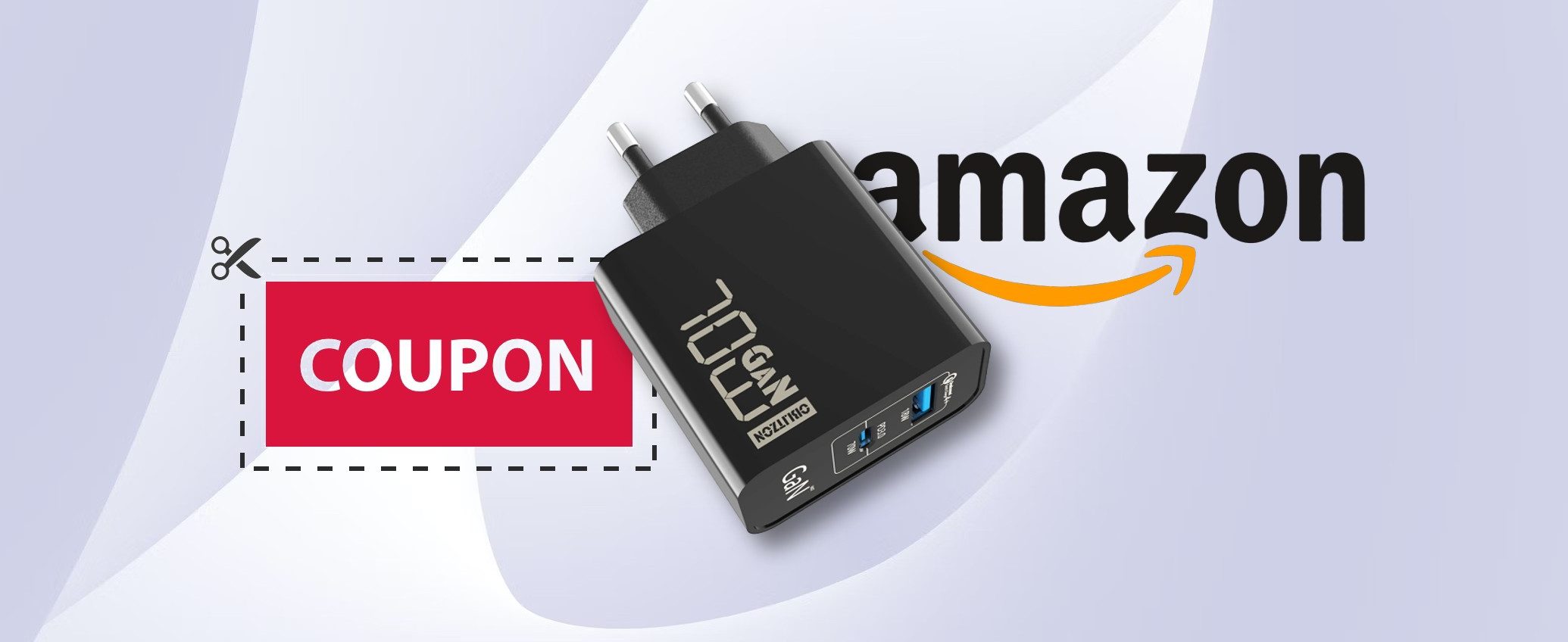 Caricabatterie USB-C 70W GaN: ricarica iPhone e Mac SCONTO+COUPON