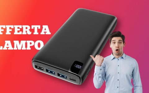 PowerBank OFFERTAAmazon: capiente e con display, Sconto 35%