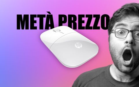 Mouse HP wireless, sottile, silenzioso a METÀ PREZZO